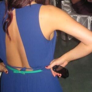 Bcbg maxi dress back cutout tie wrap